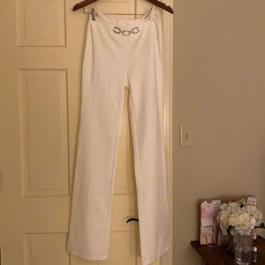 I.Am.Gia white stretch trousers